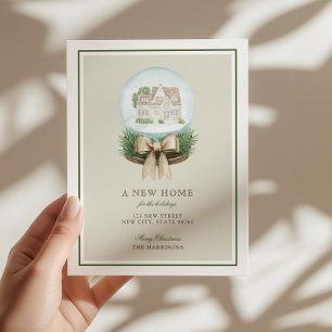 Postale Faire-part Nouvelle Maison Pour Les Fêtes Annonce Carte Posta
