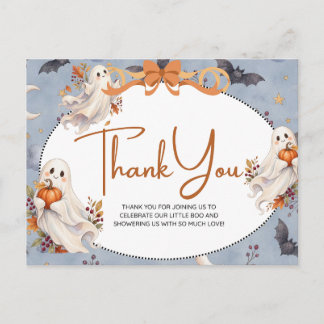 Postale Faire-part Petite Boo Est Due Halloween Carte de Remerciement