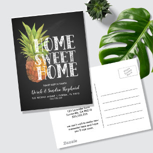 Postale Faire-part Pineapple Bienvenue Changement d'adresse Carte pos