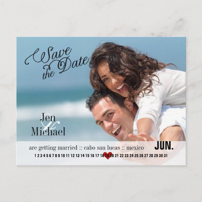 Postale Faire-part PixDezines calendrier à imprimer soi-même / carte  (Devant)
