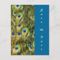 Plume de paon Enregistrer la carte de date