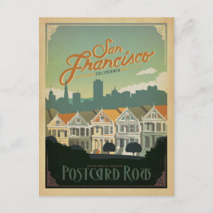 Postale Faire-part Save the date   San Francisco, CA - Ligne carte po