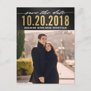 Postale Faire-part Se Souvenir Il Moderne Enregistrer La Date Carte P