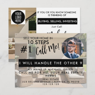 Postale Faire-part Vendez votre maison en 10 étapes Carte de nettoyag