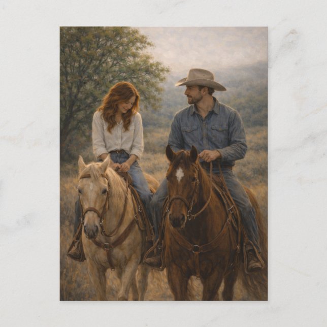 Postale Falling in Stride | Art équestre western | Carte p (Devant)