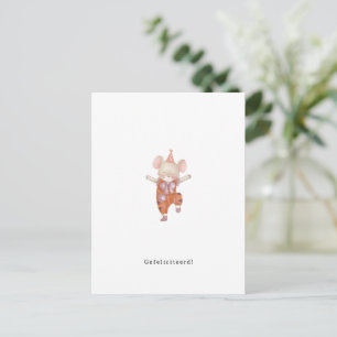 Postale Félicitations Carte de anniversaire Jarig Théorie 