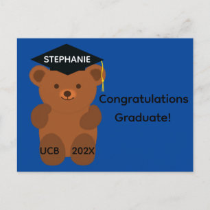 Postale Félicitations Ours de remise des diplômes #1 Carte