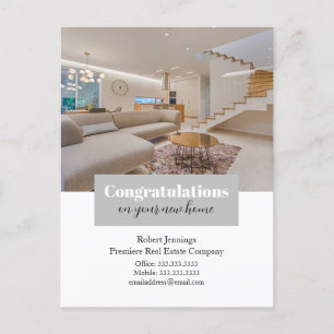 Postale Félicitations pour votre nouvelle maison carte pos