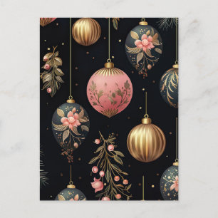 Postale Festive Baubles Carte de voeux de Noël