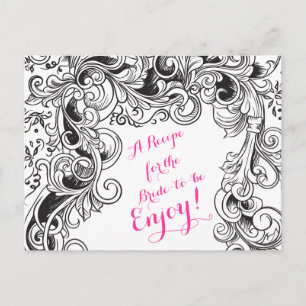 Postale Fête des mariées de la carte de recette Floral n