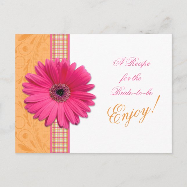 Postale Fête des mariées de la carte de recette Rose Daisy (Devant)