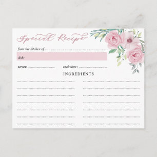 Postale Fête des mariées Rose rose Peony Carte Recette