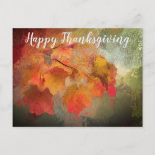 Postale Feuilles d'automne   Carte de remerciement de Than