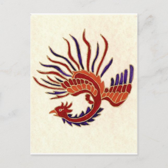 POSTALE FIRE DRAGON POST CARTE (Devant)