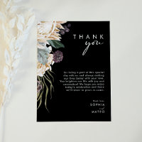 Fleur blanche | Carte de remerciement de réception