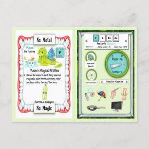 Postale Fleure - Fluorine Horn Carte de jeu Unicorn