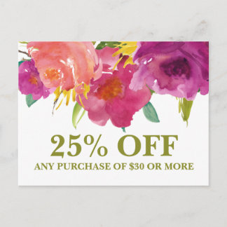 Postale Fleuriste de mariage Carte promotionnelle de marke