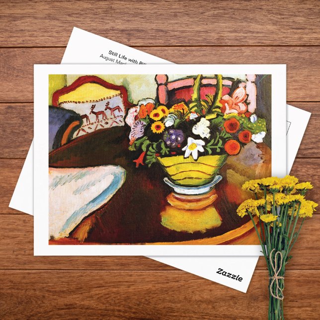 Postale Fleurs Coussins à vie fixe Août Macke Carte postal (Créateur téléchargé)