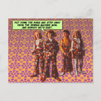 Postale Flower Power [drôle de carte postale]