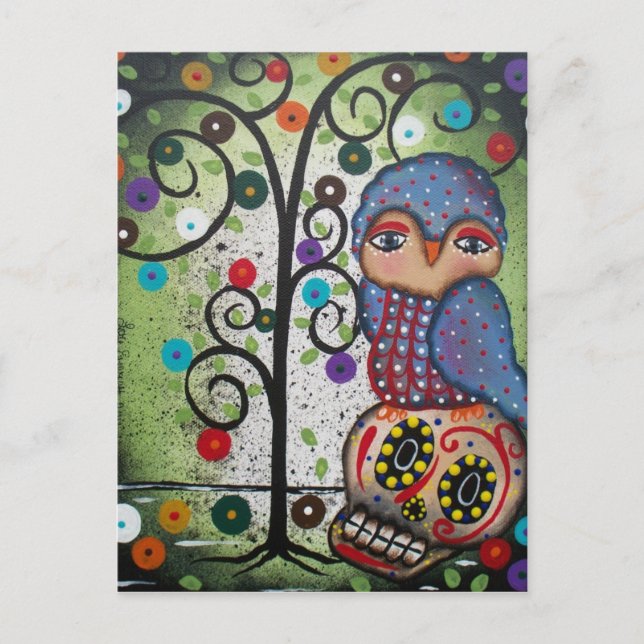 Postale FOLK ART All In the Imagination BY LORI carte post (Devant)
