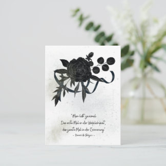 Postale FR | Carte de condoléances élégante - On vit deux