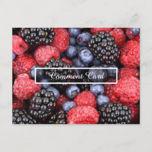 Postale fruits de la carte de commentaire