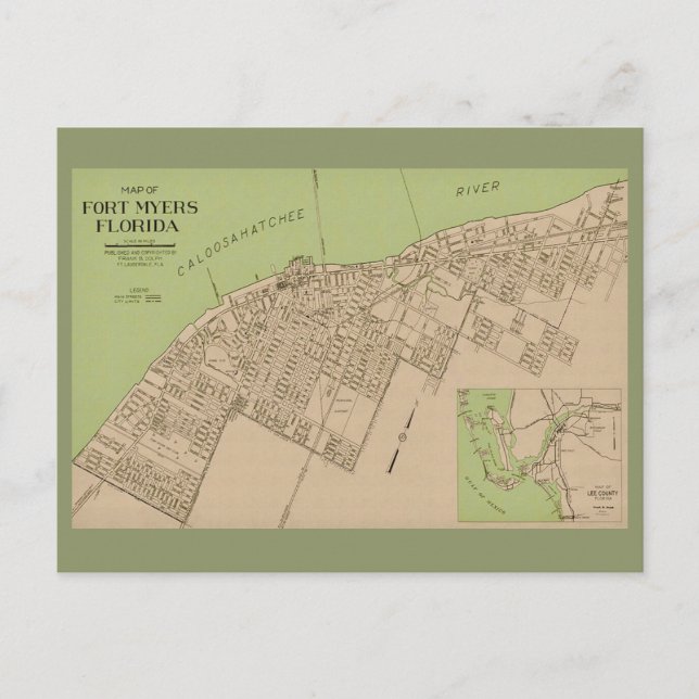 Postale Ft Myers Floride carte ancienne (Devant)