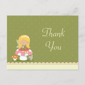 Postale Fun mignon fée anniversaire de fille merci carte p
