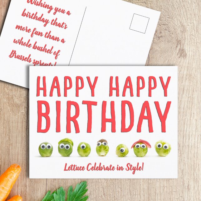 Postale Fun nourriture carte d'anniversaire jeu drôle vein (Créateur téléchargé)