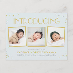 Postale Fun Snapshots Baby Faire-part de naissance carte p