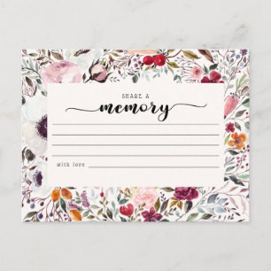 Postale Funérailles florales Partager une carte de condolé