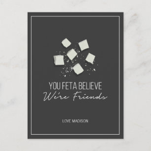 Postale Funny Feta Friends Valentine Love Fromage Carte po