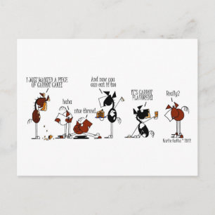 Postale Funny Horse & Carrot Cake Anniversaire Carte posta