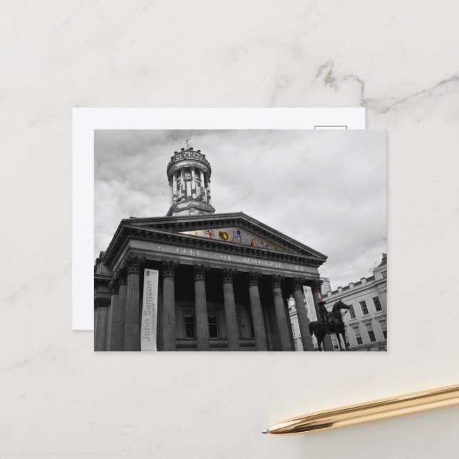 Postale Galerie d'Art Moderne, Glasgow, Écosse Carte Posta (Devant/Arrière en situation)