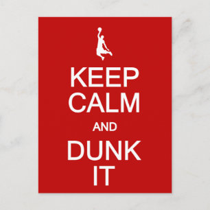 Postale Garder Calm & Dunk It carte postale, personnaliser