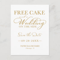 Gâteau gratuit et un mariage en prime carte de sau
