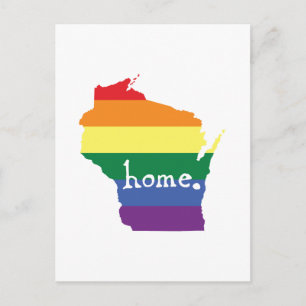 Postale Gay pride du Wisconsin   Carte de la maison