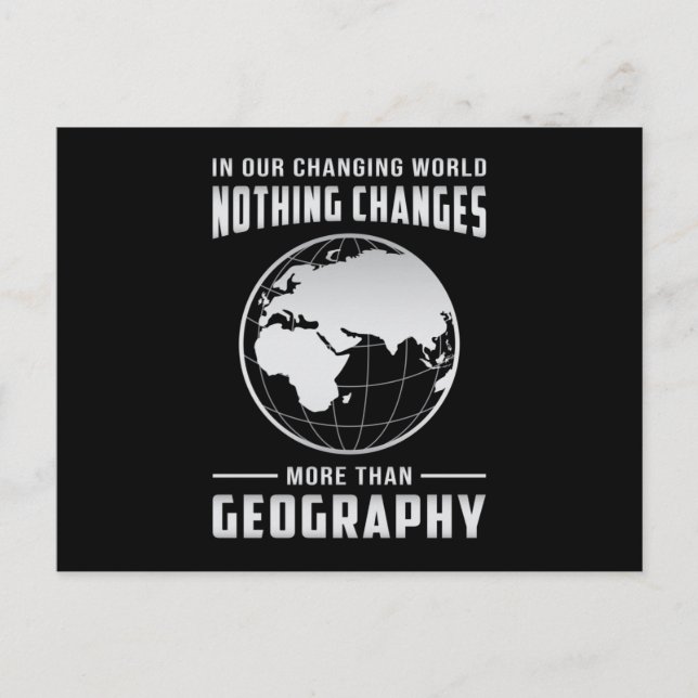 Postale Géographie Professeur Funny Carte Continents Mondi (Devant)