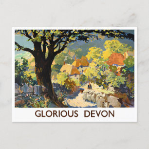Postale Glorieux Devon Angleterre voyage vintage Carte pos