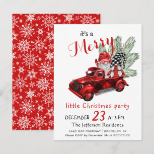 Postale Gnomes mignons Joyeux petit Noël Carte