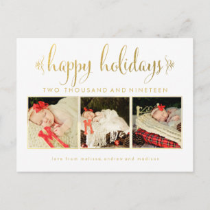 Postale Gold Our Baby 1st Christmas Photo Frame Carte post