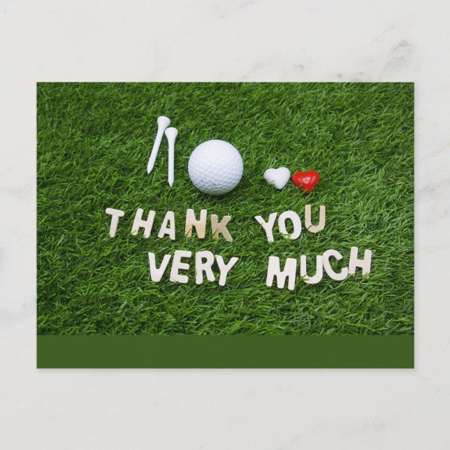 Postale Golf Carte de remerciements Fairway Gratitude (Devant)