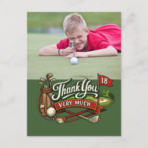 Postale Golf Créez votre propre carte de remerciement