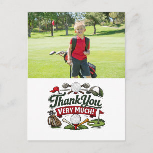 Postale Golf Créez votre propre carte de remerciement