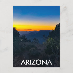 Postale Grand Canyon au coucher du soleil Arizona Carte po