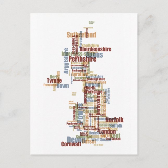 Postale Grande-Bretagne Royaume-Uni Carte du texte (Devant)