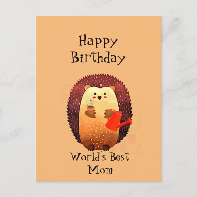 Postale Grande carte d'anniversaire pour la mère maman qui (Devant)