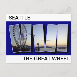 POSTALE GRANDE CARTE POST SIÈGE ROUE