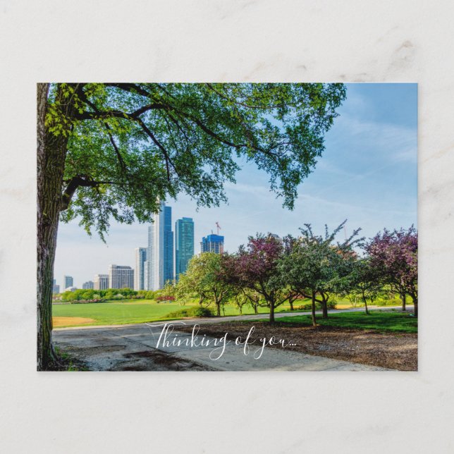 Postale Grant Park Morning Walk Penser À Vous Carte Postal (Devant)