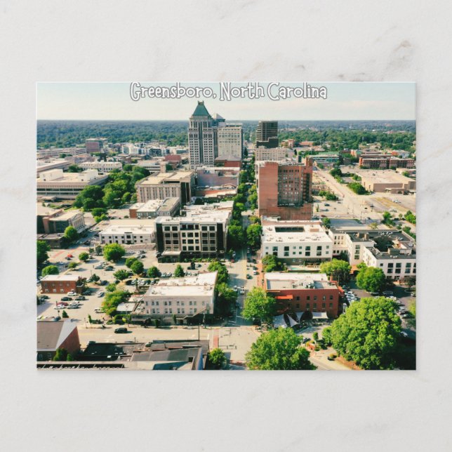 Postale Greensboro, Caroline du Nord Voyage par carte post (Devant)
